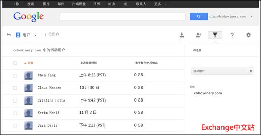 Gmail 管理控制台