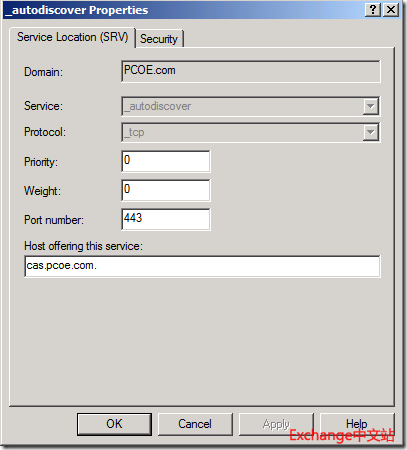Exchange 自动发现配置
