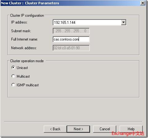 Exchange 2010 客户端访问NLB