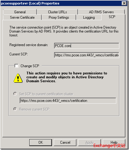 Exchange 2010 与 RMS 集成