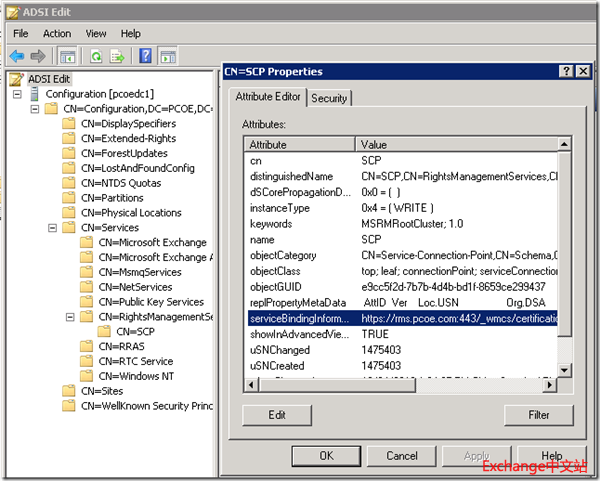 配置RMS的访问连接点SCP